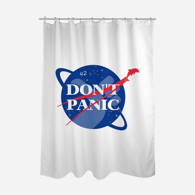 Don't Panic-none polyester shower curtain-Manoss1995