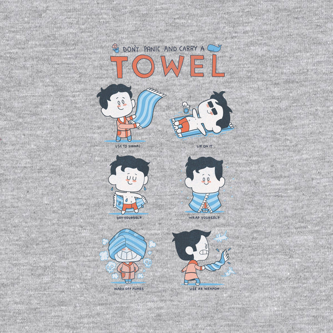 Don't Panic And Carry A Towel-mens basic tee-queenmob