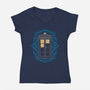 Dr Deco-womens v-neck tee-ChocolateRaisinFury