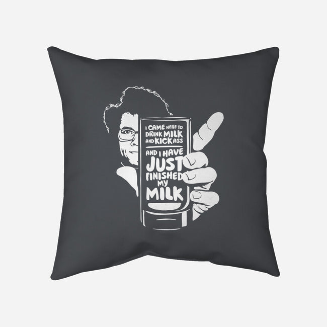 Drink Milk and Kick Ass-none removable cover w insert throw pillow-butcherbilly