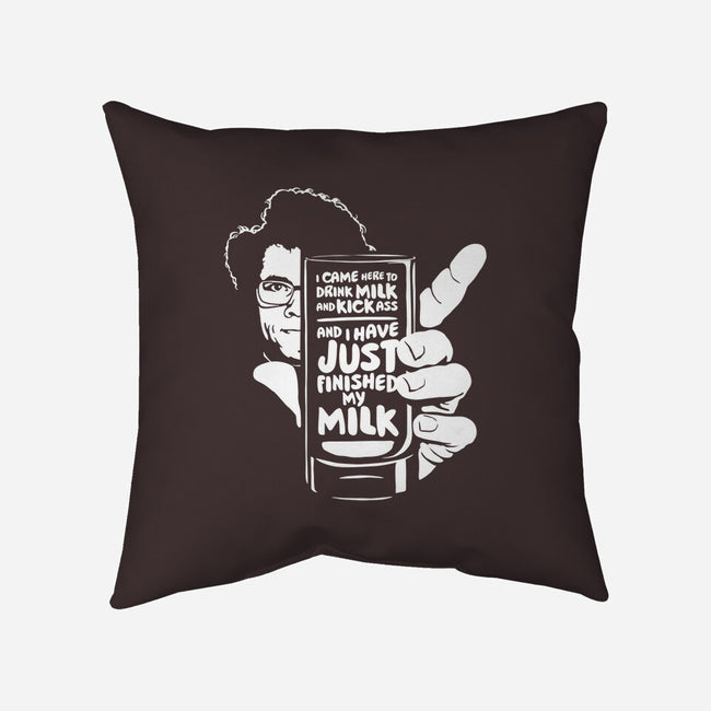 Drink Milk and Kick Ass-none removable cover w insert throw pillow-butcherbilly
