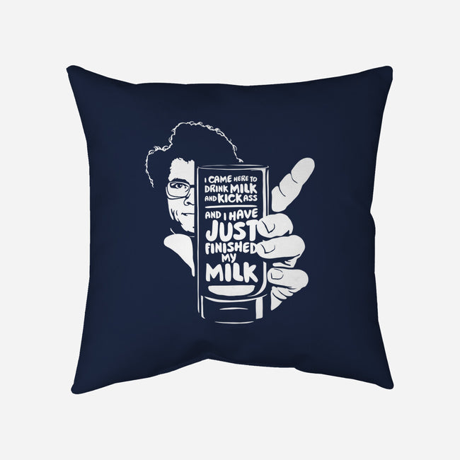 Drink Milk and Kick Ass-none removable cover w insert throw pillow-butcherbilly