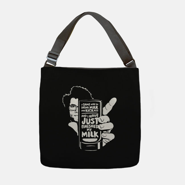 Drink Milk and Kick Ass-none adjustable tote-butcherbilly
