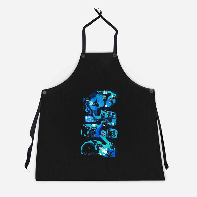 Dungeon Crawlers-unisex kitchen apron-queenmob