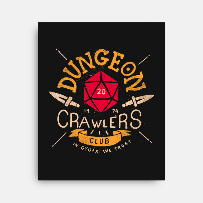 Dungeon Crawlers Club-none stretched canvas-Azafran