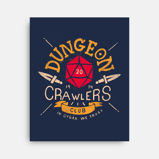 Dungeon Crawlers Club-none stretched canvas-Azafran
