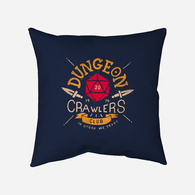 Dungeon Crawlers Club-none removable cover w insert throw pillow-Azafran