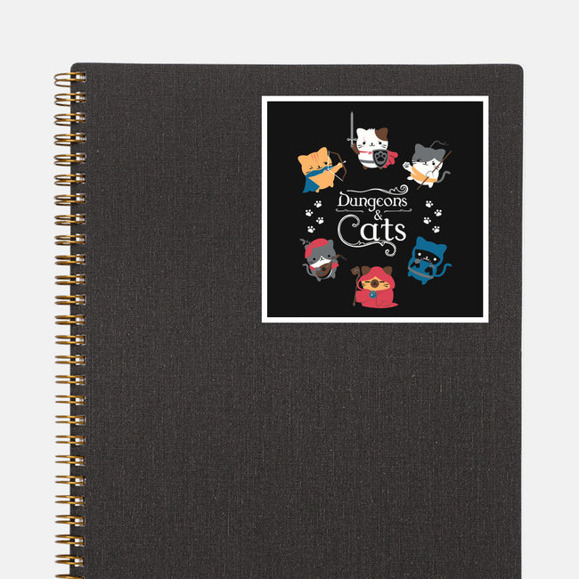 Dungeons & Cats-none glossy sticker-Domii