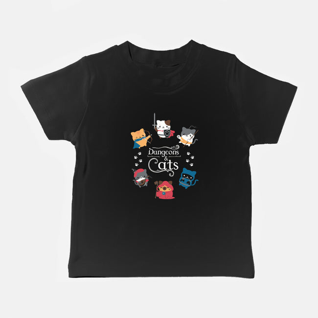 Dungeons & Cats-baby basic tee-Domii