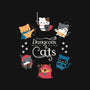 Dungeons & Cats-none polyester shower curtain-Domii