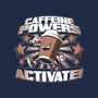 Caffeine Powers, Activate!-none removable cover throw pillow-Obvian