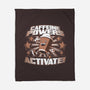 Caffeine Powers, Activate!-none fleece blanket-Obvian