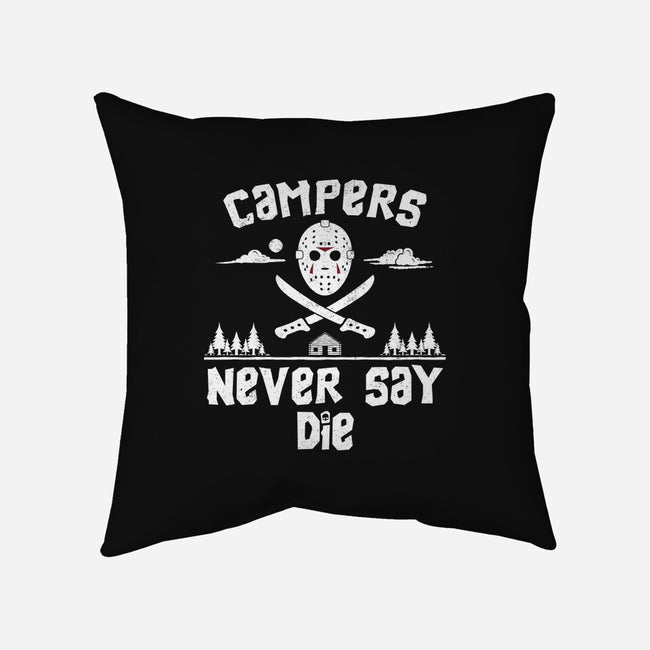 Campers-none non-removable cover w insert throw pillow-manospd