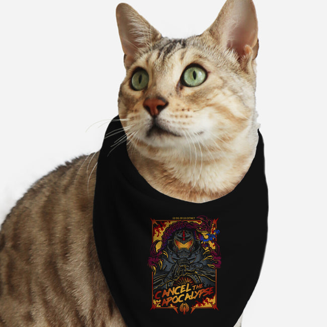 Cancel the Apocalypse-cat bandana pet collar-Fearcheck