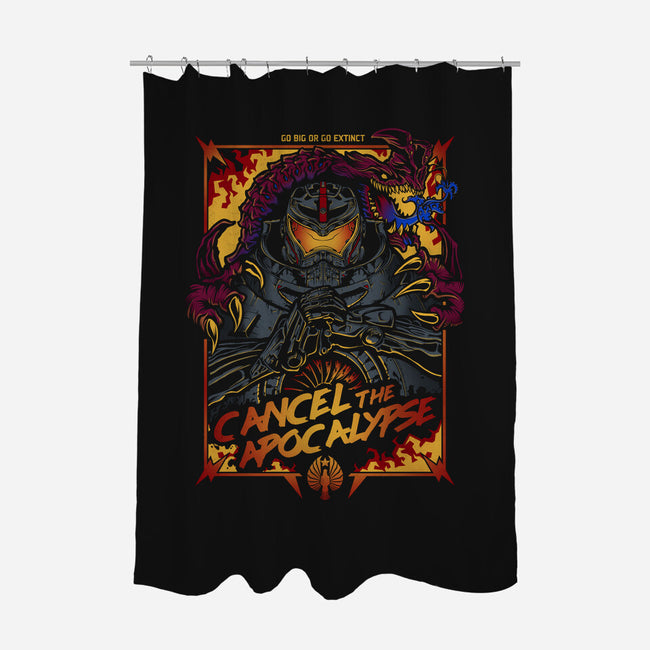 Cancel the Apocalypse-none polyester shower curtain-Fearcheck