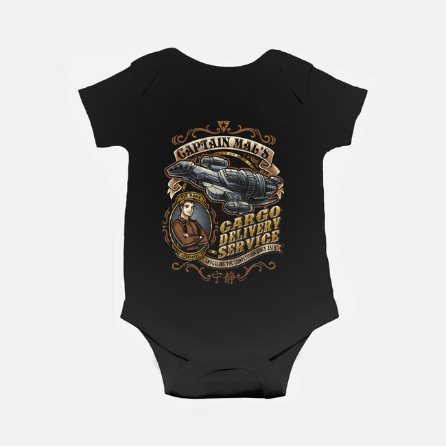 Captain Tight Pants Delivery-baby basic onesie-Bamboota