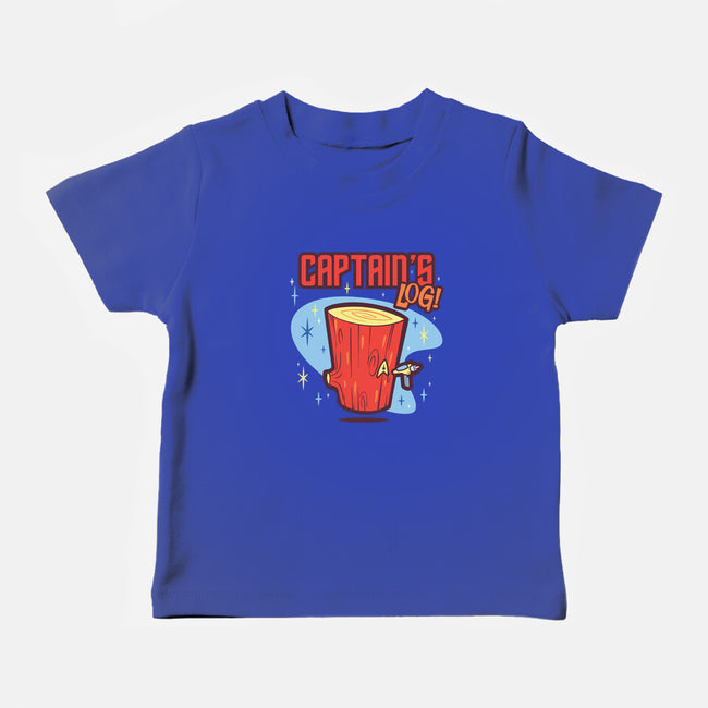 Captain's Log-baby basic tee-Harebrained