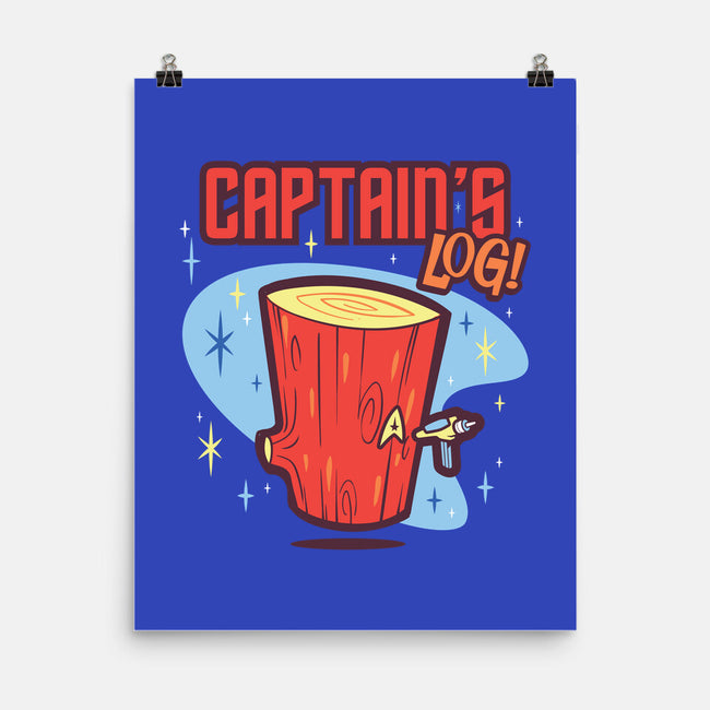 Captain's Log-none matte poster-Harebrained