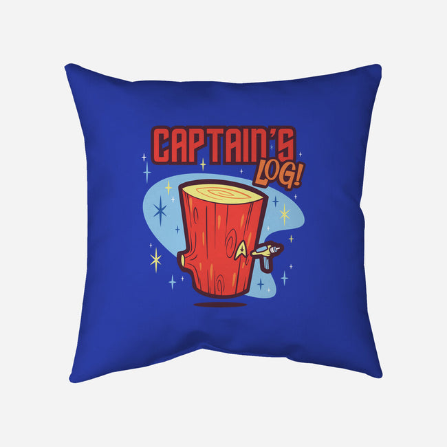 Captain's Log-none removable cover throw pillow-Harebrained