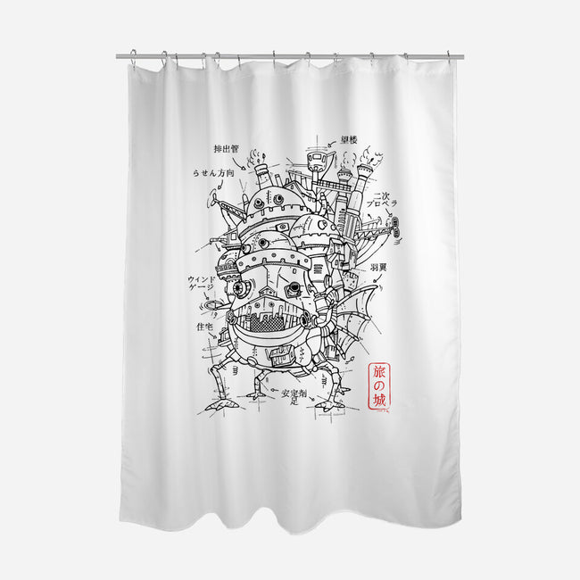 Castle Project-none polyester shower curtain-ducfrench