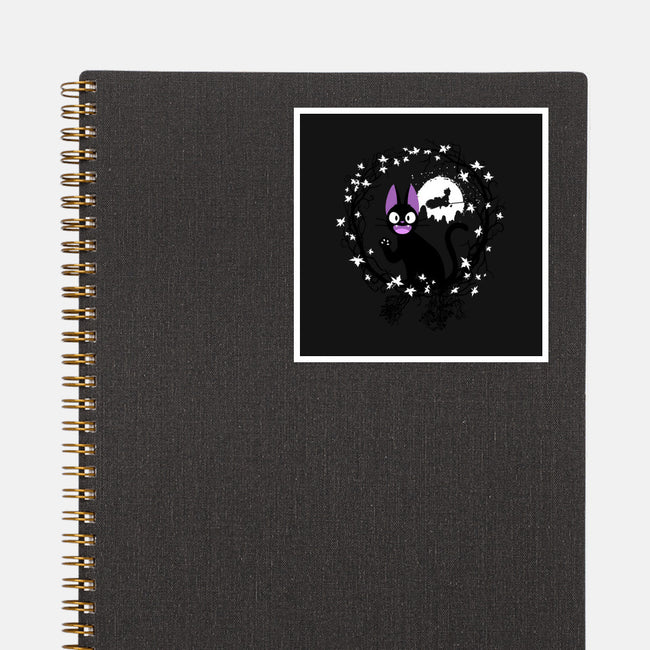 Cat Circle-none glossy sticker-albertocubatas