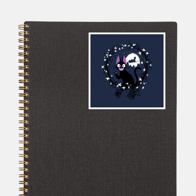 Cat Circle-none glossy sticker-albertocubatas