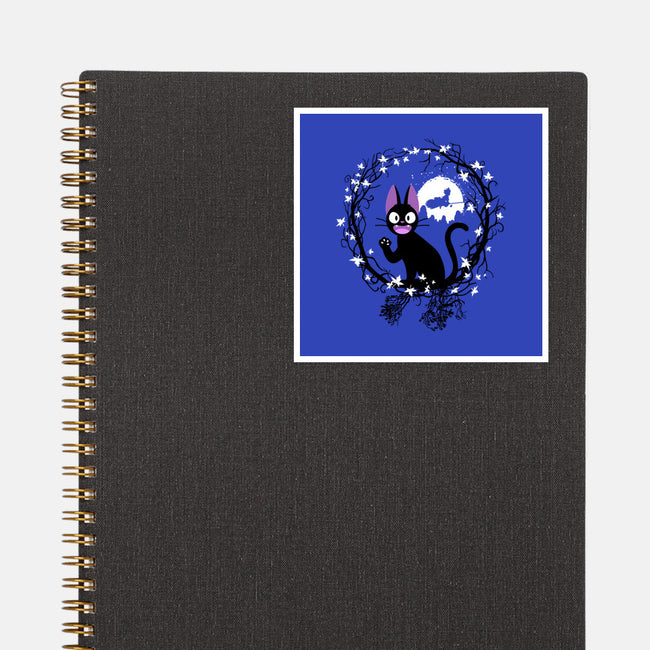 Cat Circle-none glossy sticker-albertocubatas