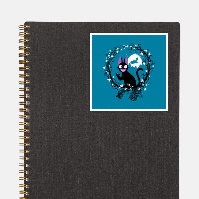 Cat Circle-none glossy sticker-albertocubatas