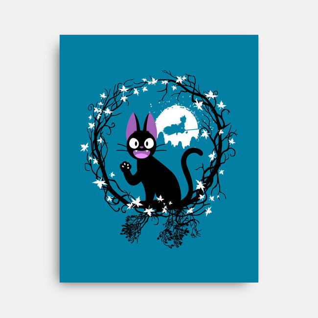 Cat Circle-none stretched canvas-albertocubatas