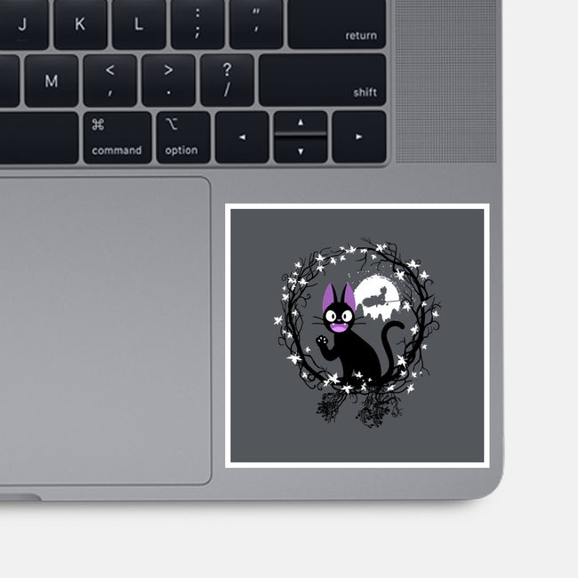 Cat Circle-none glossy sticker-albertocubatas