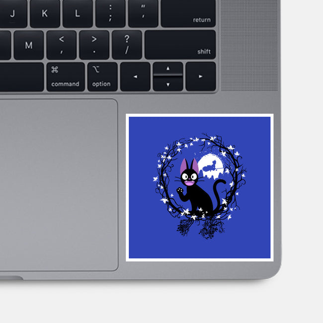 Cat Circle-none glossy sticker-albertocubatas