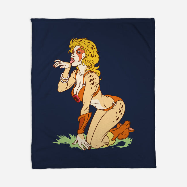 Cat Got Your Tongue-none fleece blanket-Chris Wahl