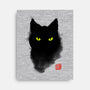 Cat Ink-none stretched canvas-BlancaVidal
