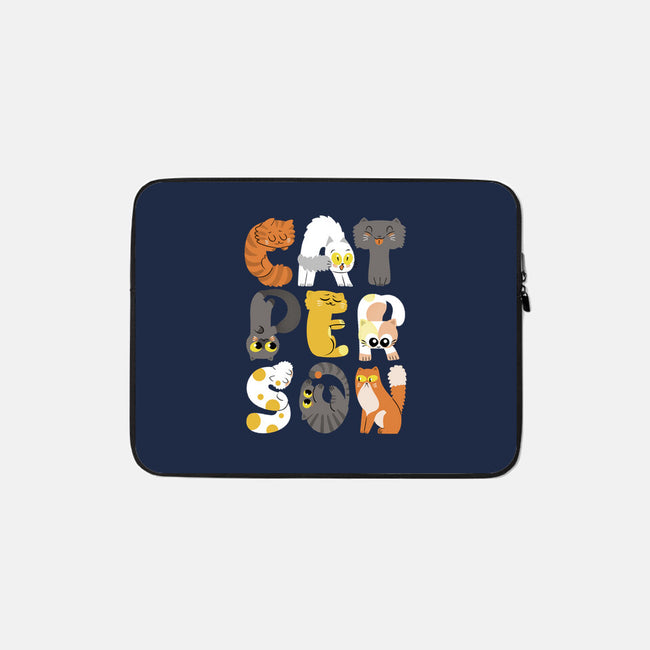 Cat Person-none zippered laptop sleeve-queenmob