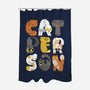 Cat Person-none polyester shower curtain-queenmob