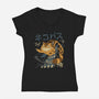 Catbus Kong-womens v-neck tee-vp021