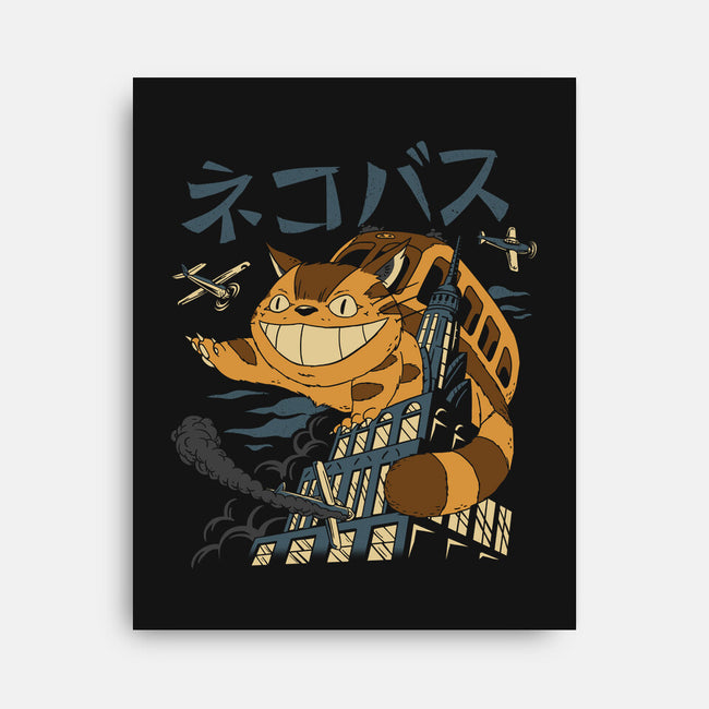 Catbus Kong-none stretched canvas-vp021