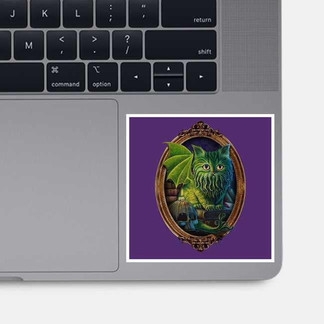 Cathulhu-none glossy sticker-MoniWolf