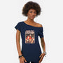 Cats For Everybody-womens off shoulder tee-tobefonseca