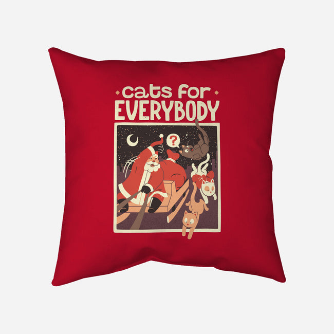 Cats For Everybody-none removable cover throw pillow-tobefonseca
