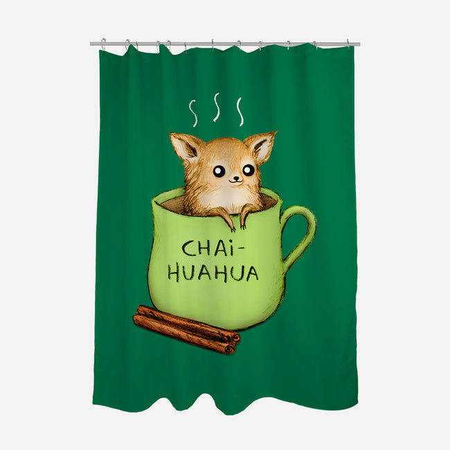 Chaihuahua-none polyester shower curtain-SophieCorrigan