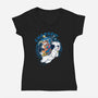 Charge!!!-womens v-neck tee-Andriu