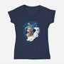 Charge!!!-womens v-neck tee-Andriu