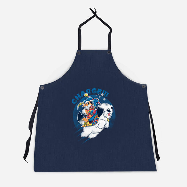 Charge!!!-unisex kitchen apron-Andriu