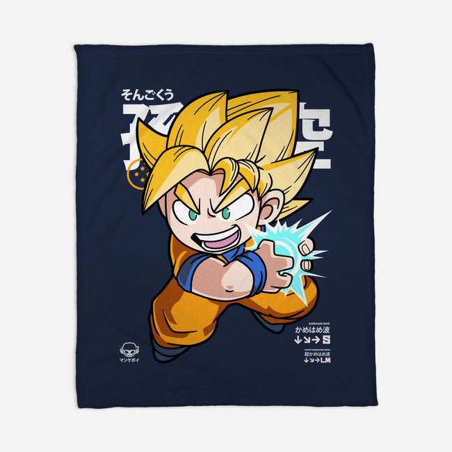 Chibi Kamehameha-none fleece blanket-mankeeboi