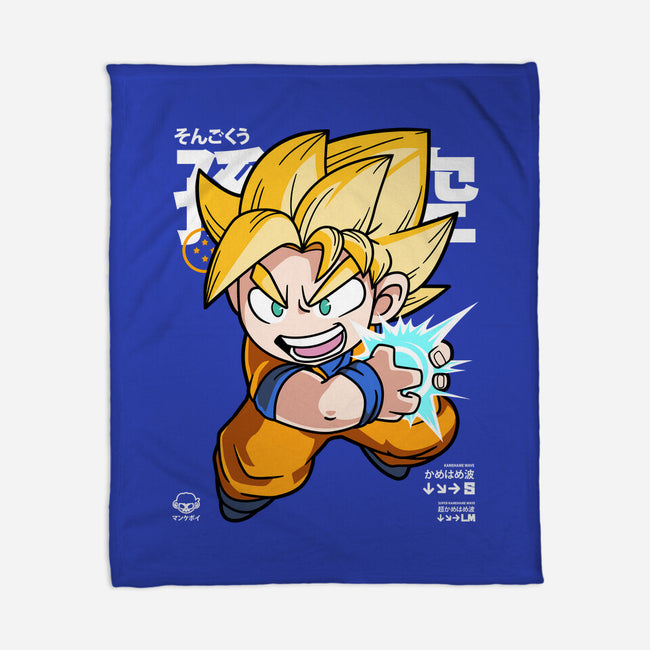 Chibi Kamehameha-none fleece blanket-mankeeboi