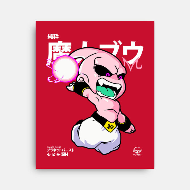 Chibi Planet Burst-none stretched canvas-mankeeboi