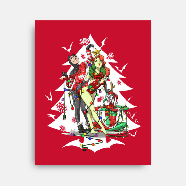 Christmas Belles-none stretched canvas-ArtistAbe