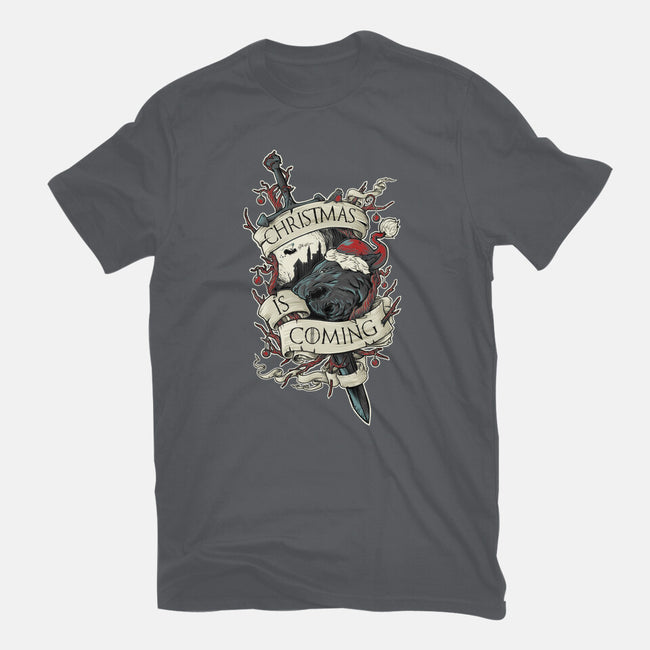 Christmas Is Coming-unisex basic tee-RobotArmy