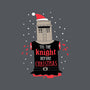 Christmas Knight-none stretched canvas-DinoMike